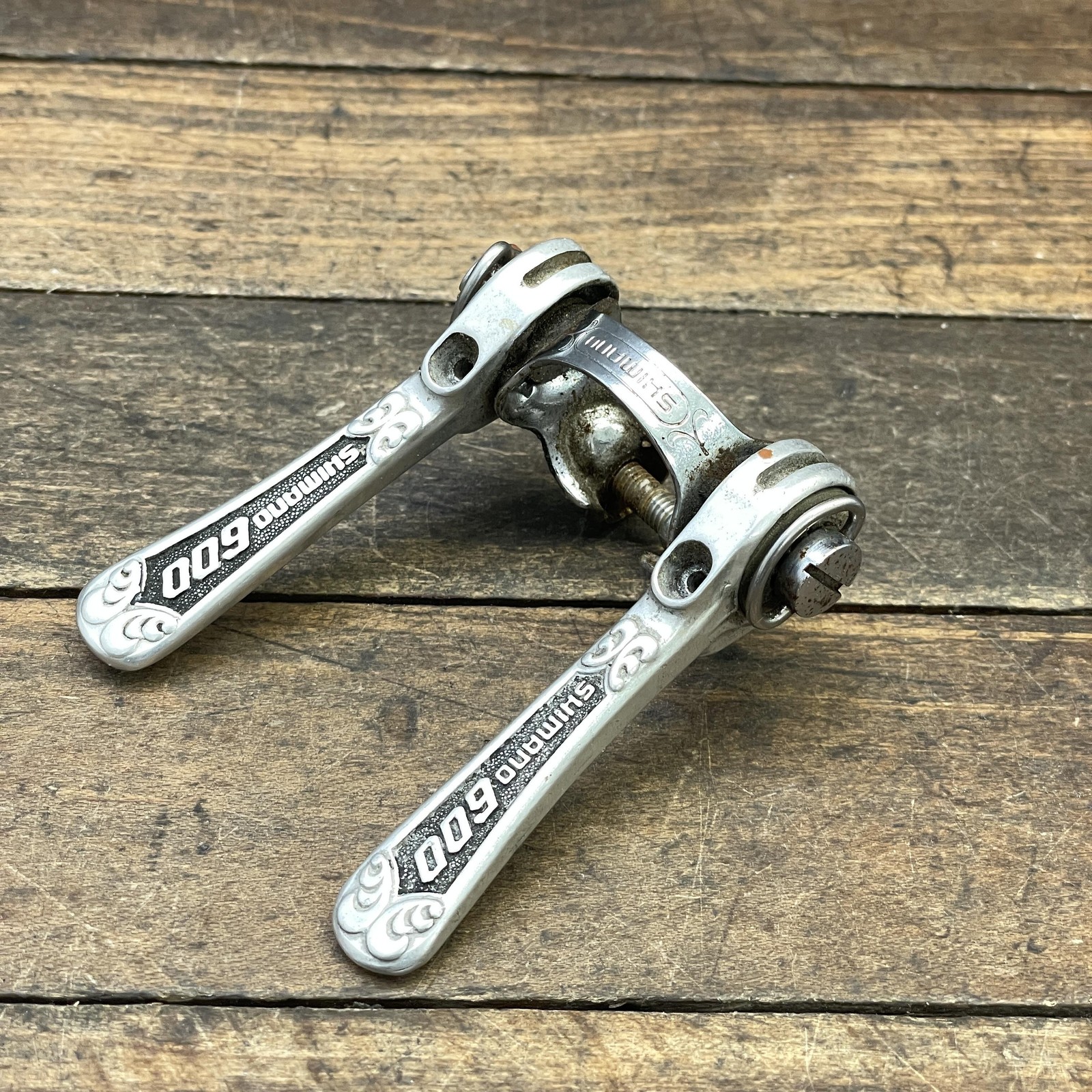 Vintage Shimano 600 Arabesque Downtube Friction Shifter Set Clamp 28.6 Road 70s