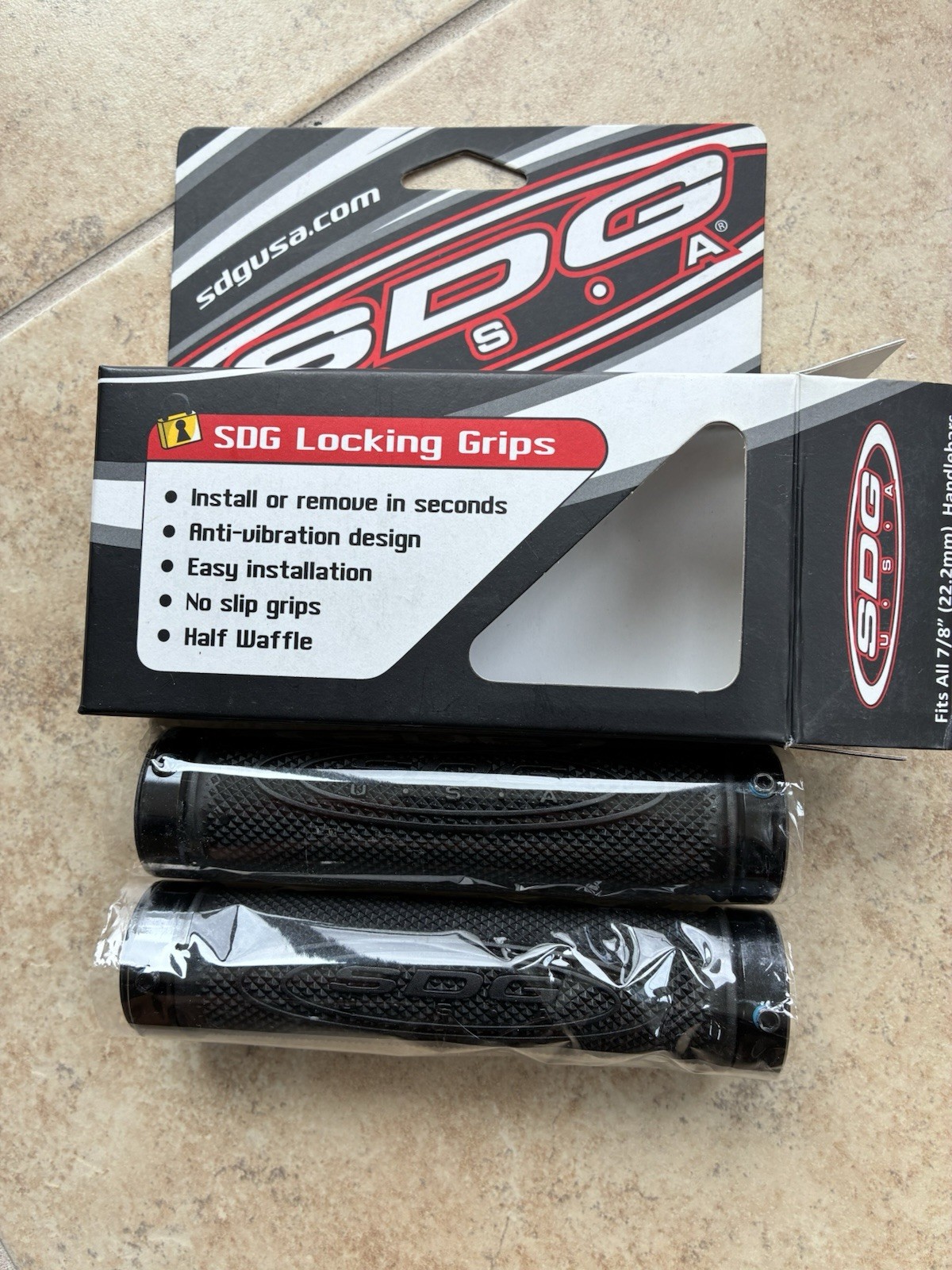 SDG Lock On Jet Ski MTB Grips Black Brand New In Box Never Used