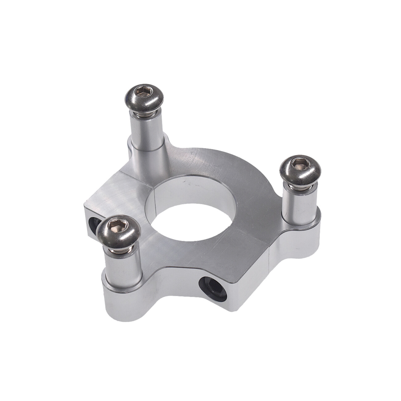 Silver 1″ 25mm / 1.5″ 38mm CNC Adapter Fits 49cc 50cc 66cc 80cc Motorized Bike.
