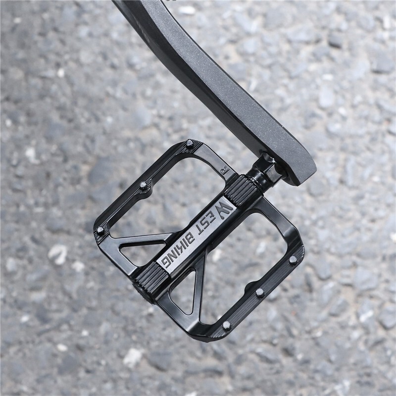 WEST BIKING Bicycle Flat Pedals Ultralight Aluminum DU Bearing MTB Bike Pedals
