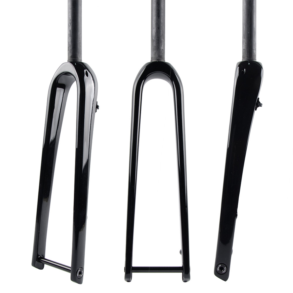 1 1/8 carbon fiber bicycle road bike gravel fork 700C 42C Disc 12mm thru-axle