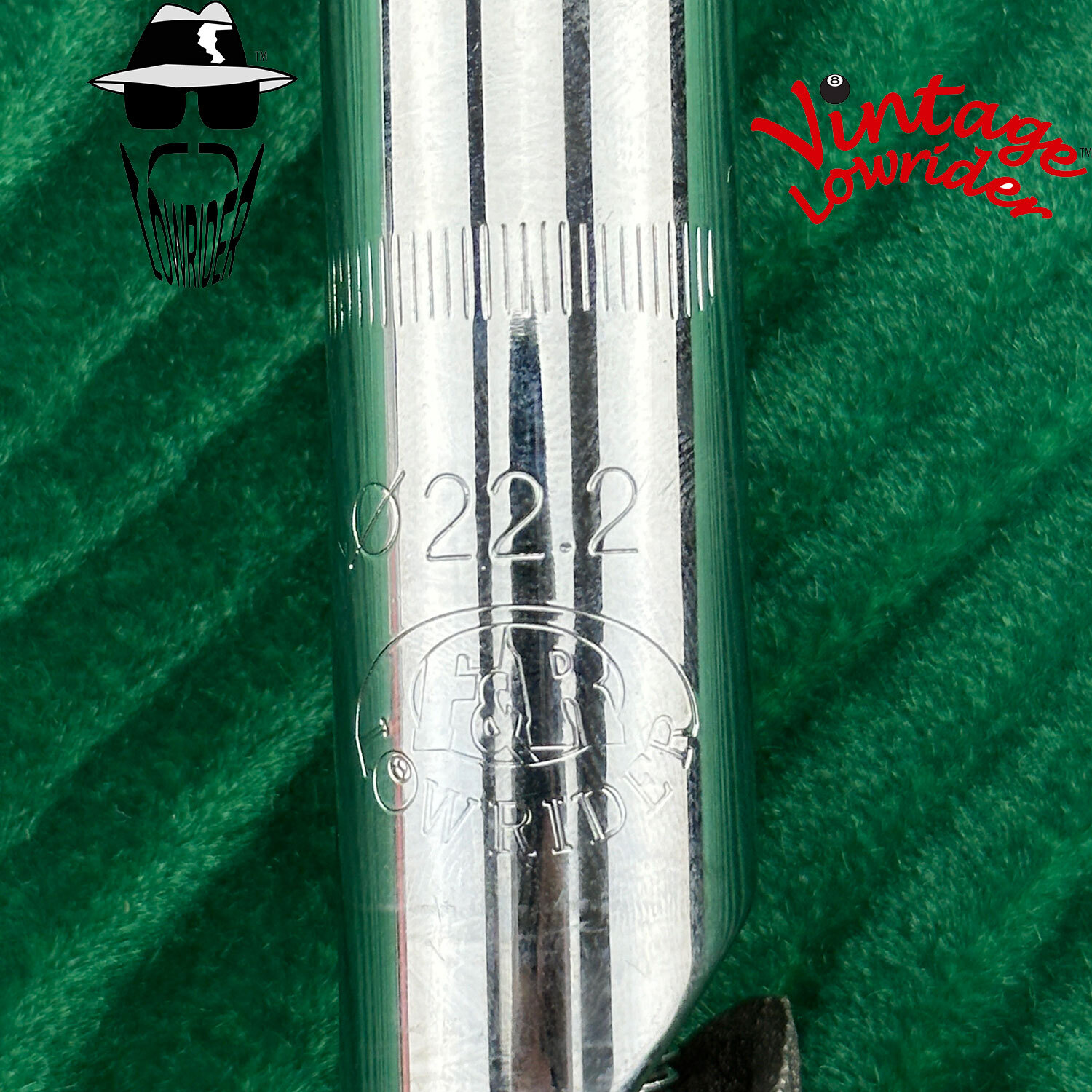 F&R VINTAGE LOWRIDER MINI SQUARE TWISTED BICYCLE STEM 22.2MM CHROME OR GOLD.