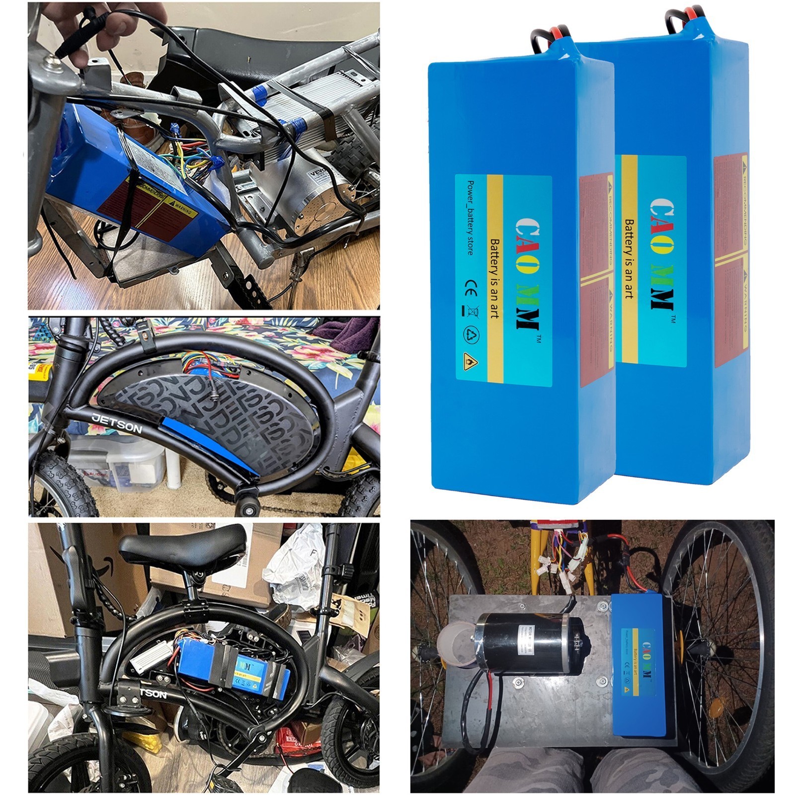 48V 8AH Ebike Lithium Battery for Electric Bicycle 100W-750W Motors W/ 30A BMS