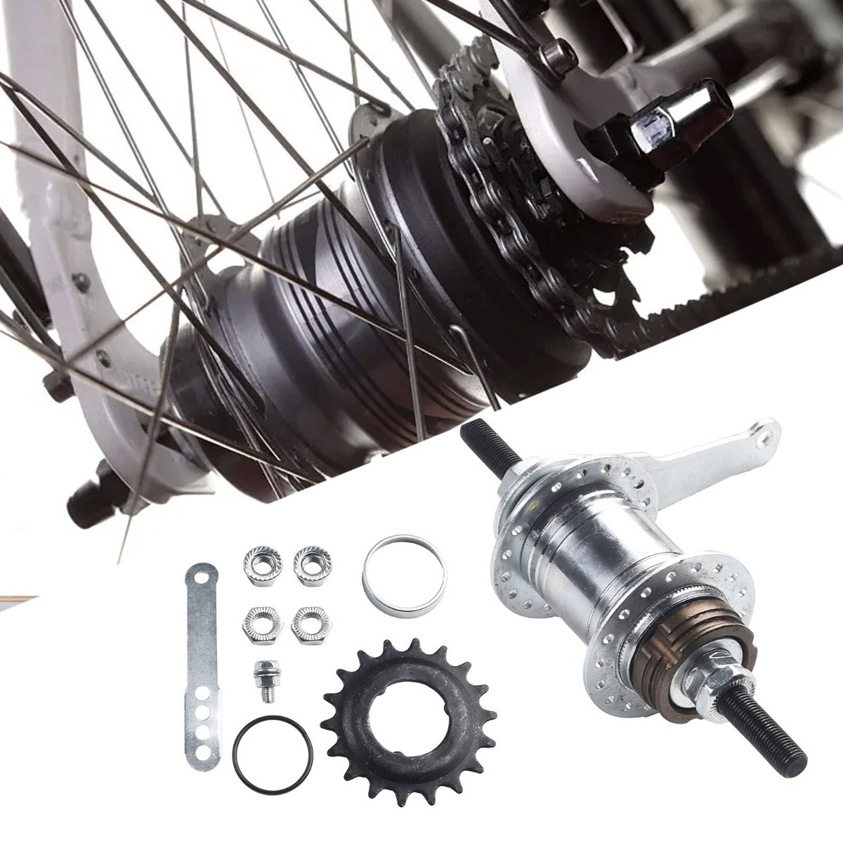 For Your Single Speed With Our 36 Hole Coaster Brake Rear Hub And 18T Gear