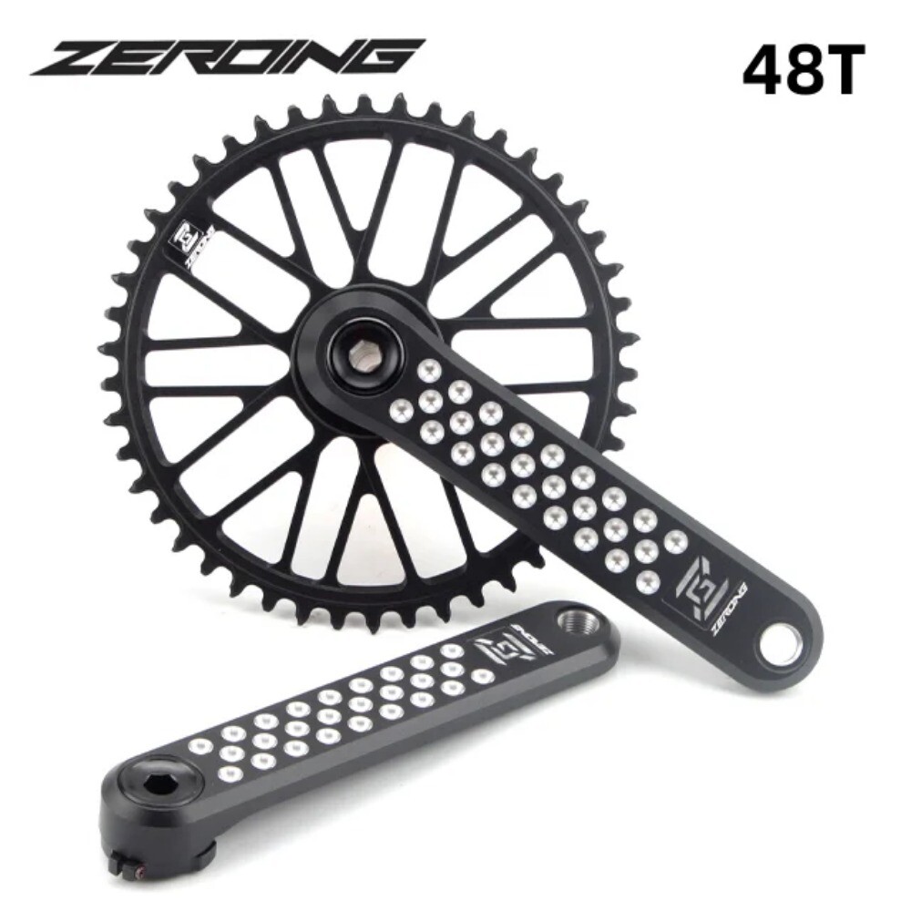 ROAD Bike Crankset CRS Hollow Crank Chainring 7075 Shaft CNC GRAVEL Spider Sram