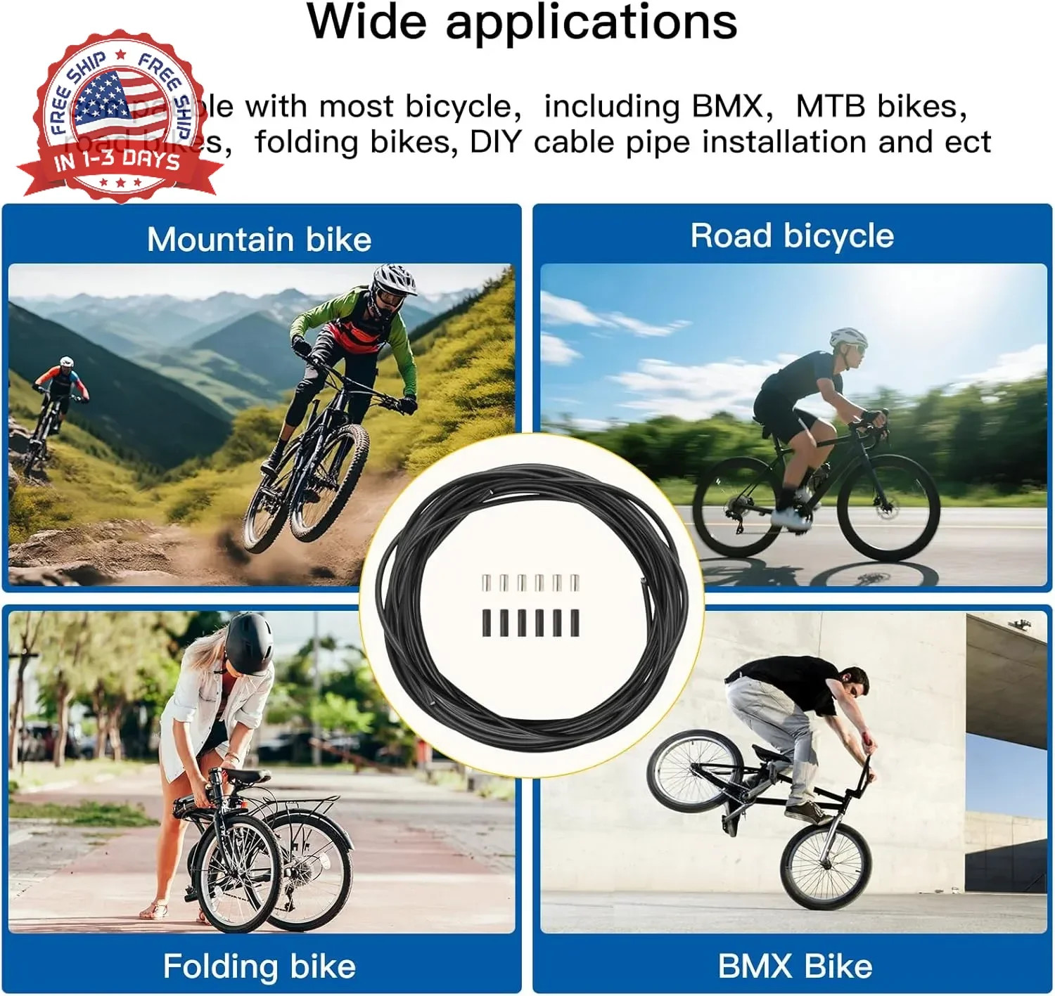 Shift Cable Housing,Lined Bicycle Bike Derailleur/Shift Cable Housing Cycling Sh