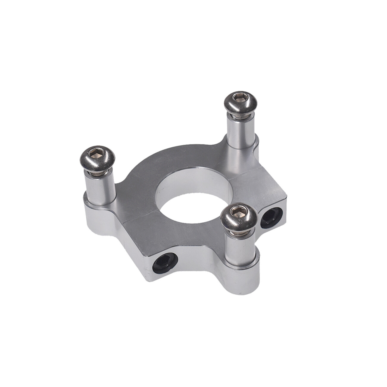Silver 1″ 25mm / 1.5″ 38mm CNC Adapter Fits 49cc 50cc 66cc 80cc Motorized Bike.