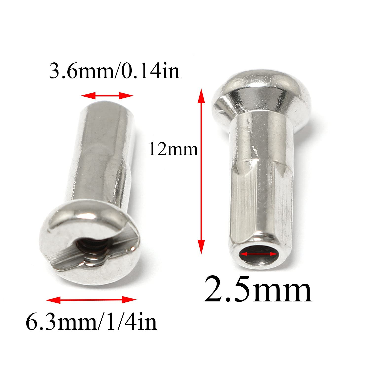 12pcs Black 304 Stainless Steel Spokes and Nipples 260mm Mountain Bike/Road B…