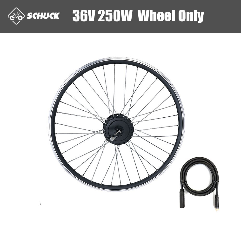 E-bike Conversion Kit 36V 48V 250W Rear Rotate Hub Motor Wheel 16- 29Inch/700c