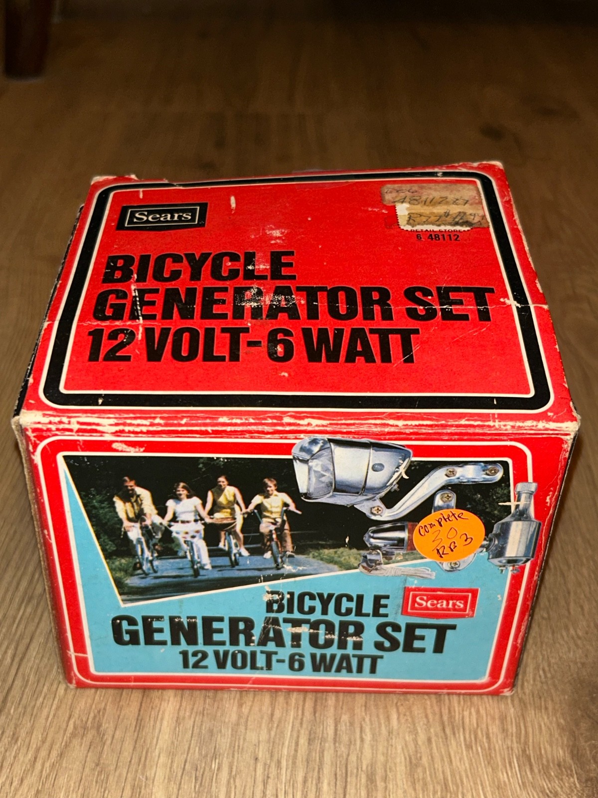 NOS Sears Generator + Battery Head Light Set Bicycle Screamer Murray AMF Huffy