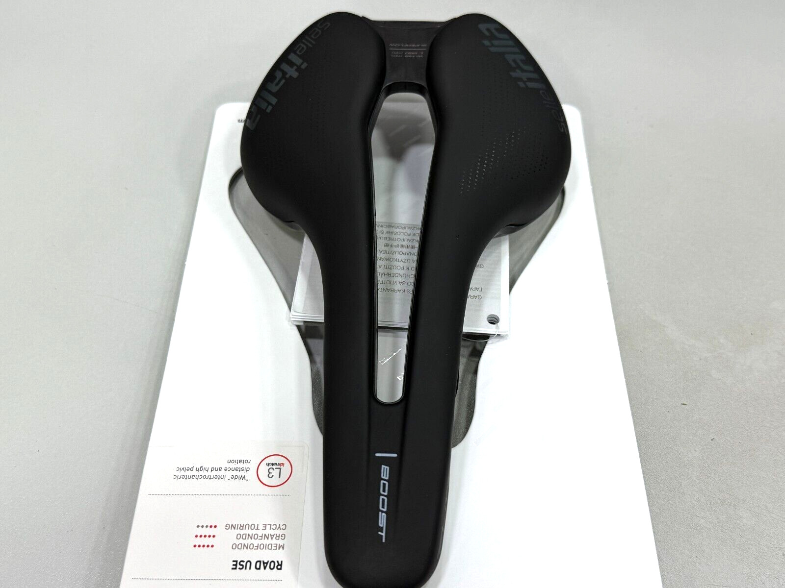 Selle Italia Flite Boost TM Superflow Manganese Rail Saddle L3 (145x250mm) Black