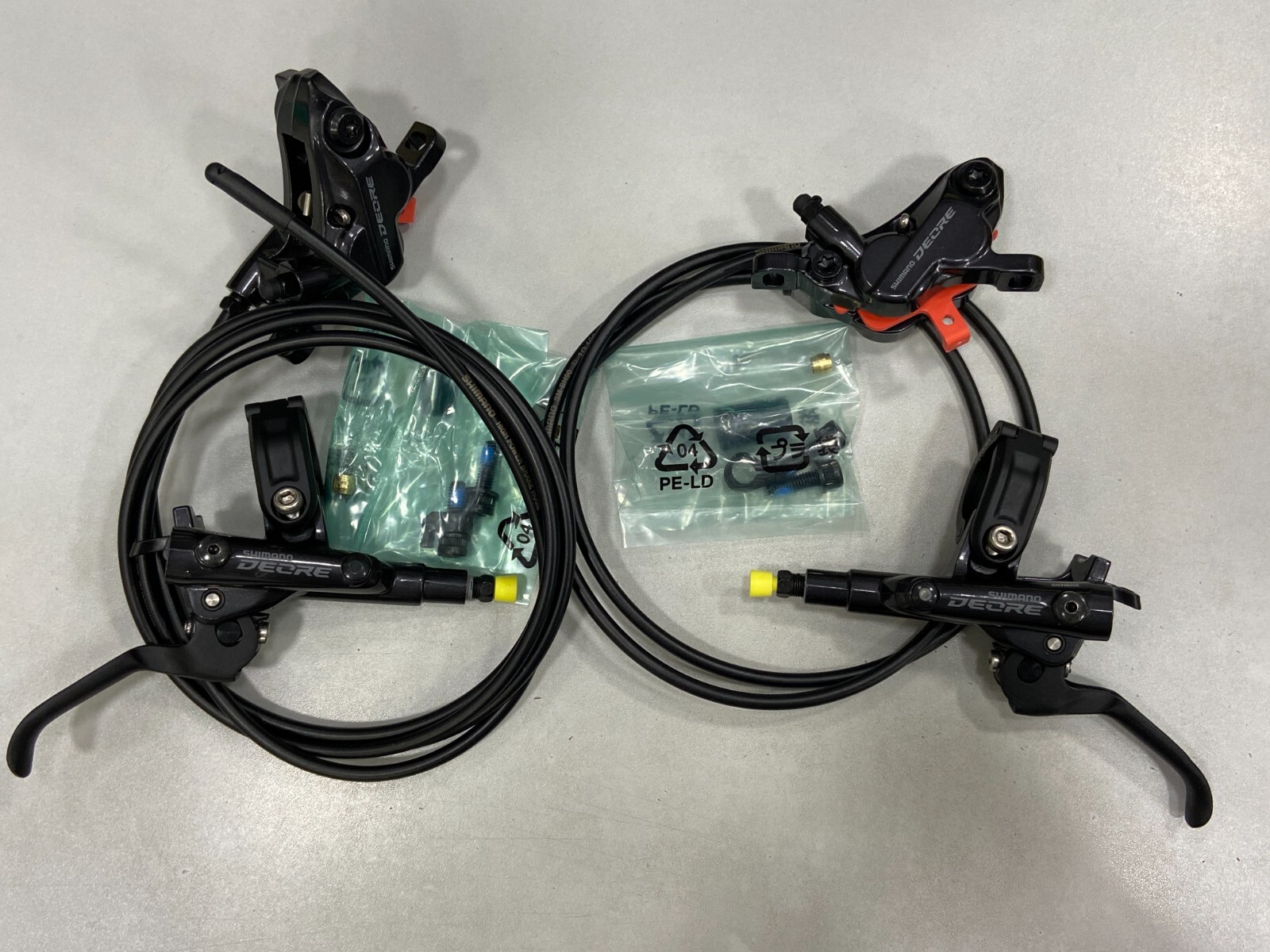 Shimano Deore BR-M6120+BL-M6100 12-Speed 4-Piston MTB Hydraulic Disc Brake Set