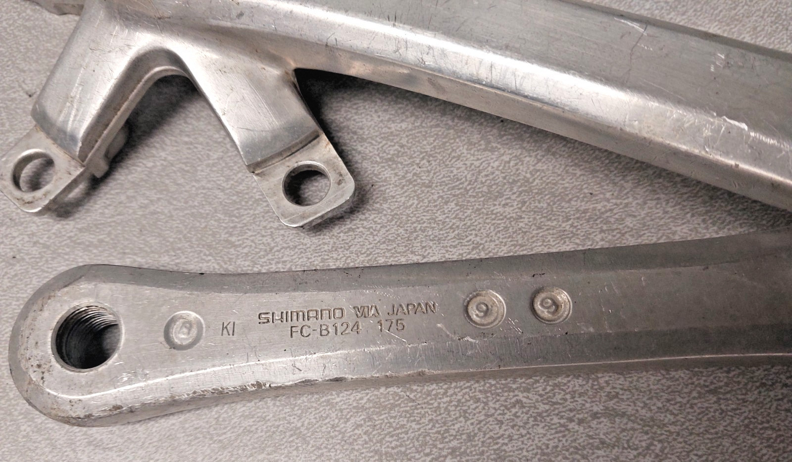 Shimano Triple Crankset FC-B124 BCD104/74 5-Bolt 175mm JIS Silver MTB Ships USA!