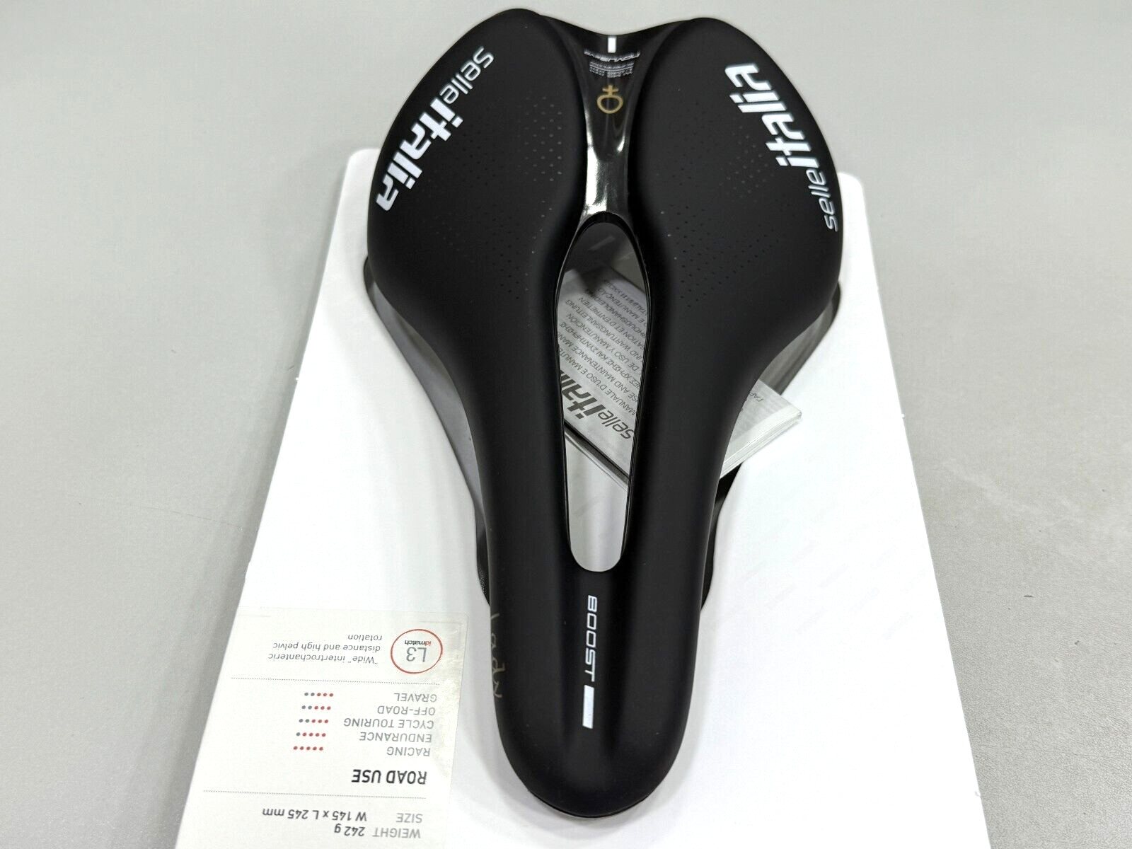 Selle Italia Novus Boost Evo Lady TM Superflow Manganese Saddle L3 (145 x 245mm)