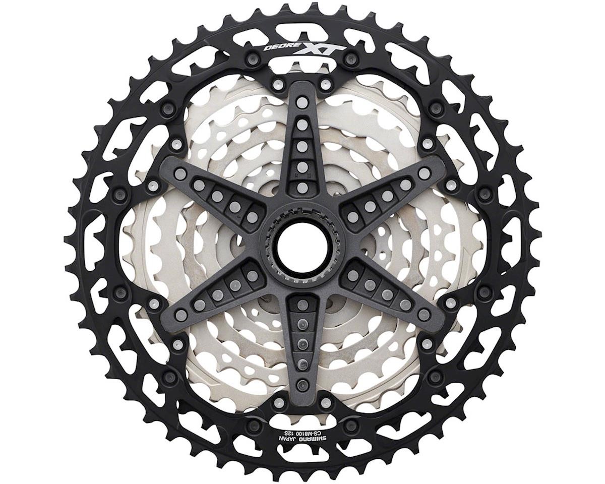 Shimano Deore XT/GRX CS-M8100 Cassette (Silver/Black) (12 Speed) (Micro Spline)
