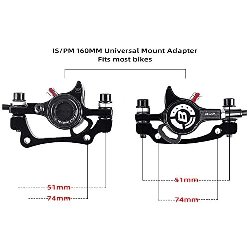 Hydraulic Disc Brake Set for Mountain Bikes – 800mm Front, 1500mm Rear, Aluminum