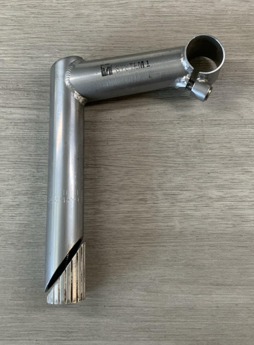 SYSTEMS 1 QUILL STEM 100 MM 392 GRAMS CHROMOLY 25.4 MM CLAMP 22.2 MM INSERT