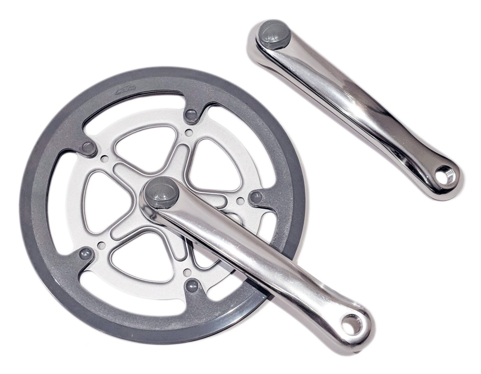 52T Chainring 170mm Aluminum Crank Arms Chainguard Crankset Silver Ebike Folding