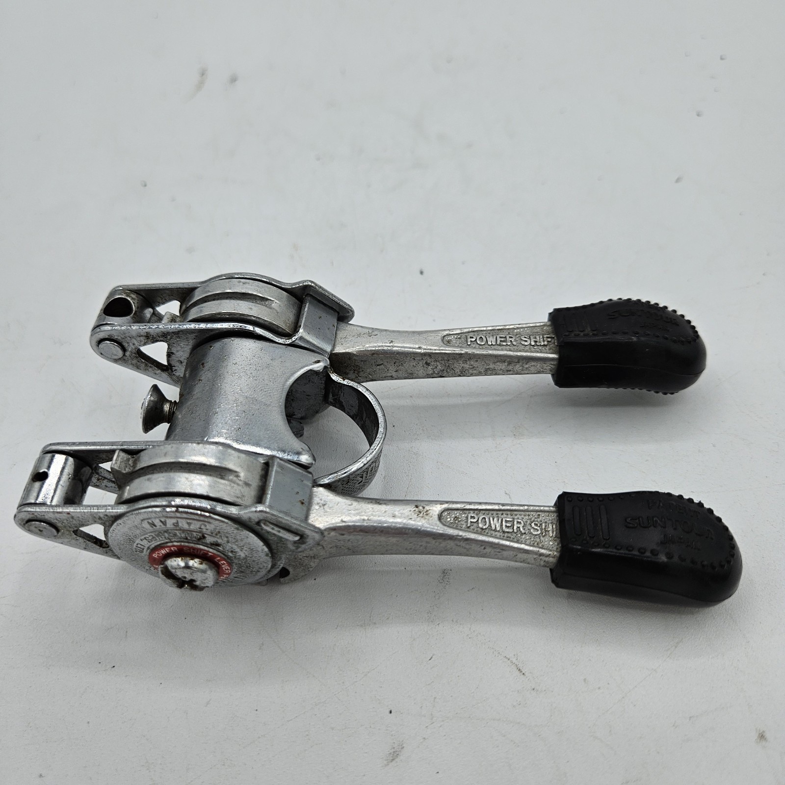 Vintage Suntour Ratchet Stem Mount Shifter, Power Shift Lever Set, Long Arms