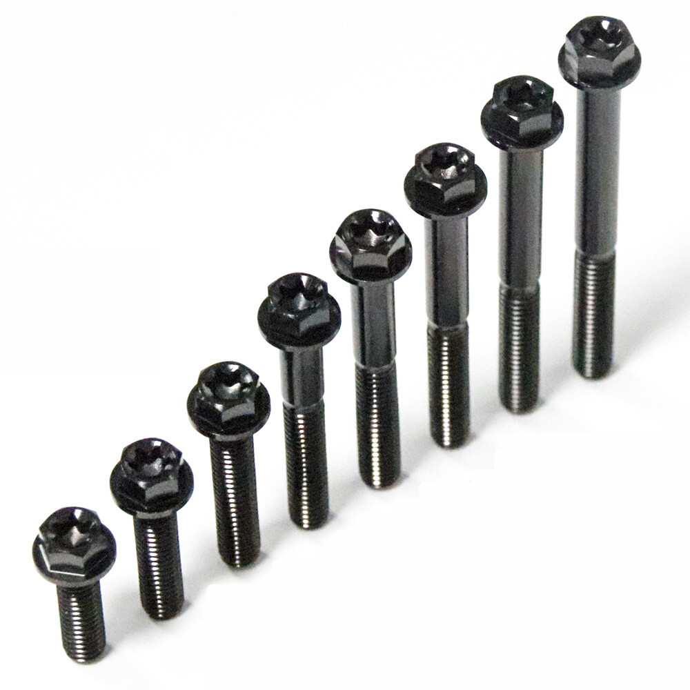 Titanium Screws M6X10-120mm Motorcycle Fastener Bolt Rose pink/Blue purple/Black