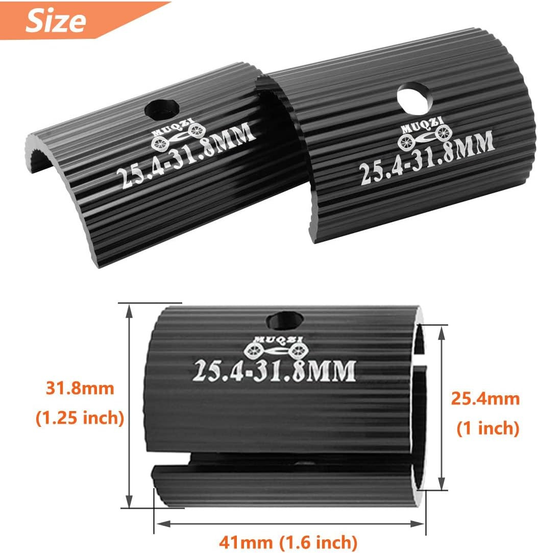 1Pair Bike Handlebar Shim Bicycle Handlebar Stem Shim Handle Bar Adapter Reducer