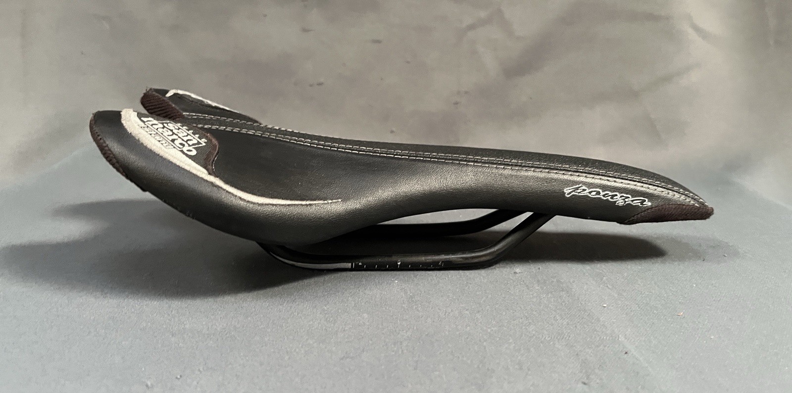 Selle San Marco Island Ponza Bike Saddle Black Steel Rails 130x275mm Road MTB