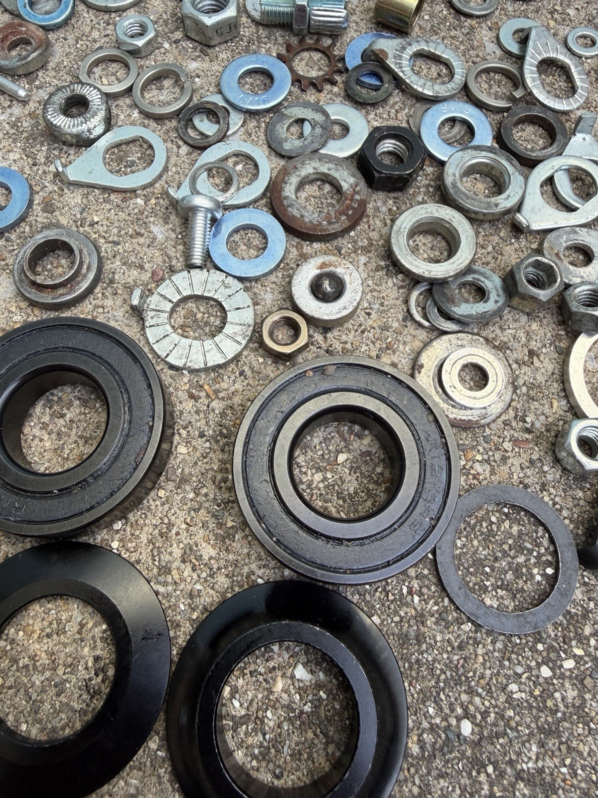 BMX Bike Bicycle Washers Bottom Bracket Lot Brake Stem Old School Bolts