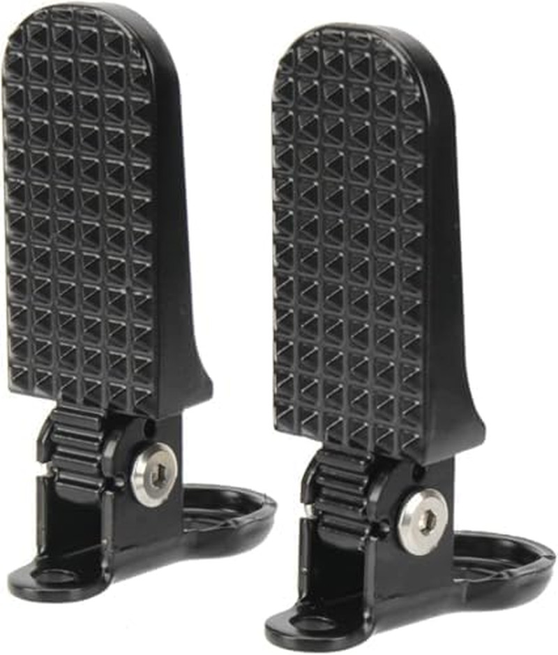 1 Pair Foldable Bike Rear Pedals, Quick Release Aluminum Foot Pegs, Non-Slip Foo
