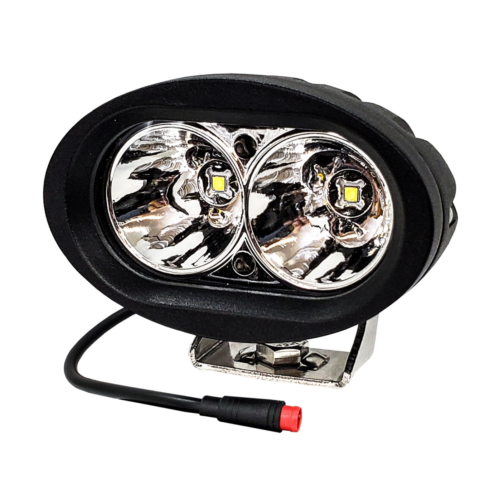 8W E-Bike LED Headlight 2-Pin Julet Plug fits Lectric Aventon Velotric Juiced 60