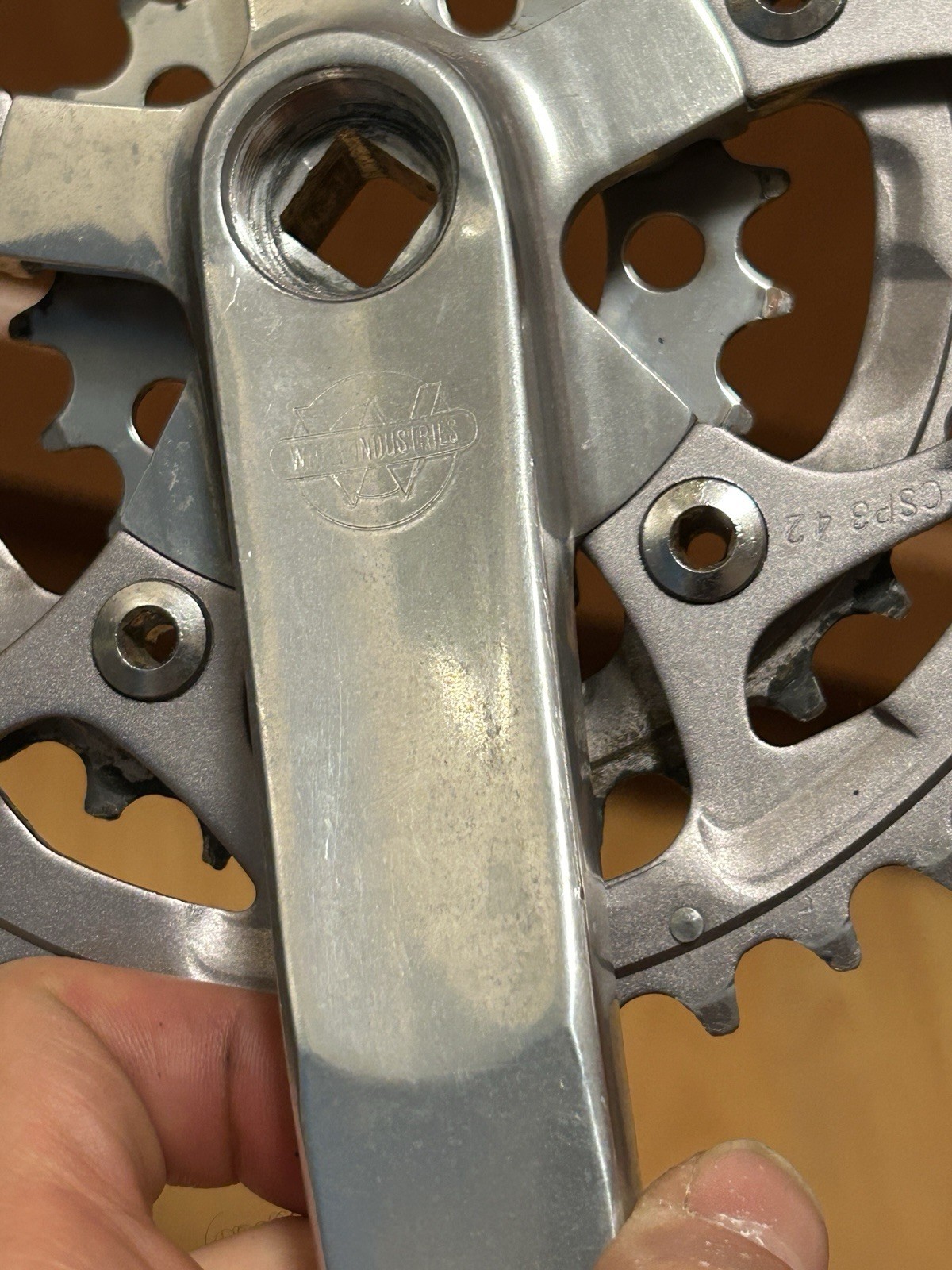 Vintage White Industries by Sugino Crankset Square Taper Cranks 175mm 94/58 BCD