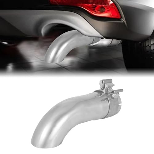 2.75 Inch Inlet Turn Down Exhaust 2.75 Inch Inlet, 9.95 Inch Overall Length
