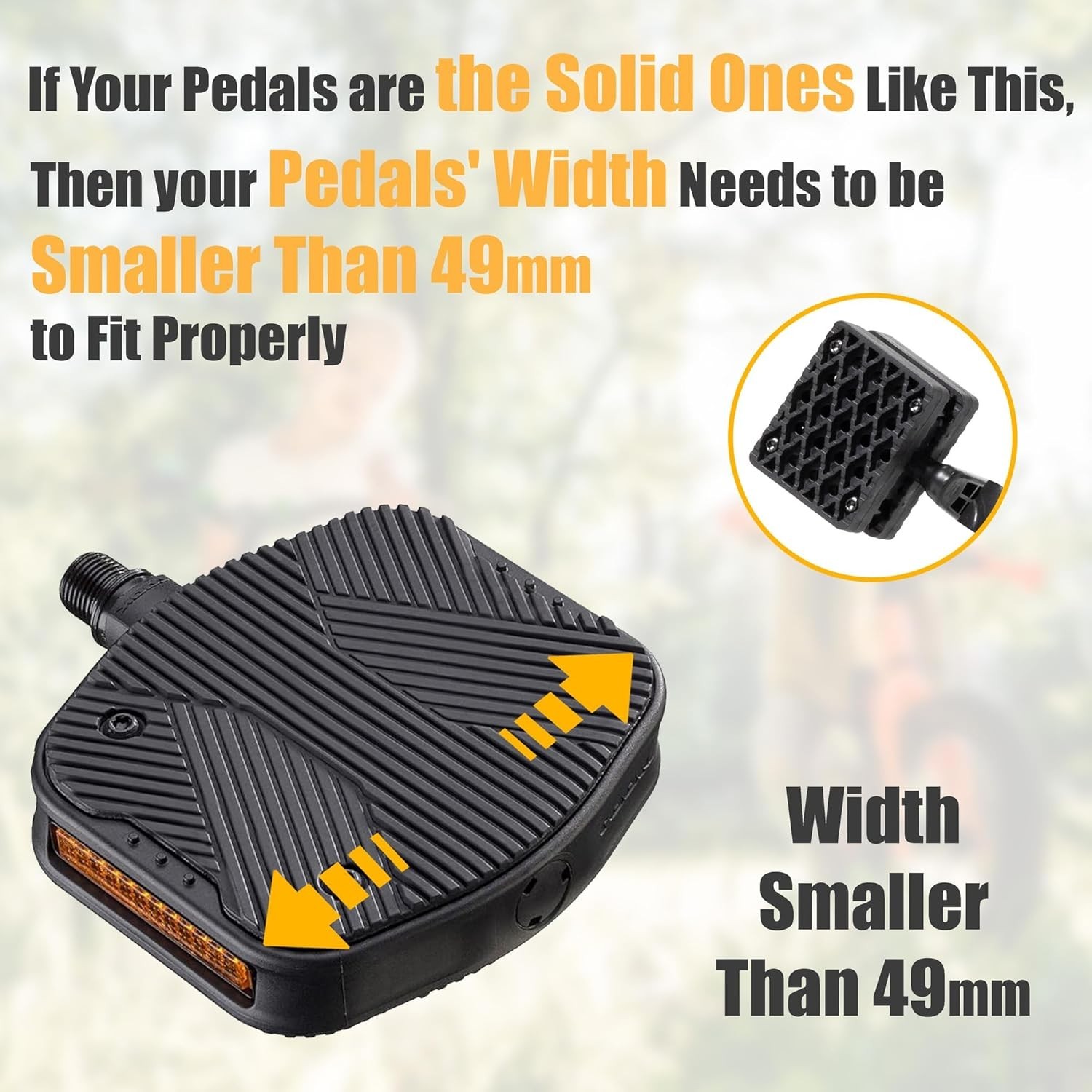 1.5″ Bicycle Pedal Blocks for Child & Adult Bikes – Bring The Pedals Closer t…
