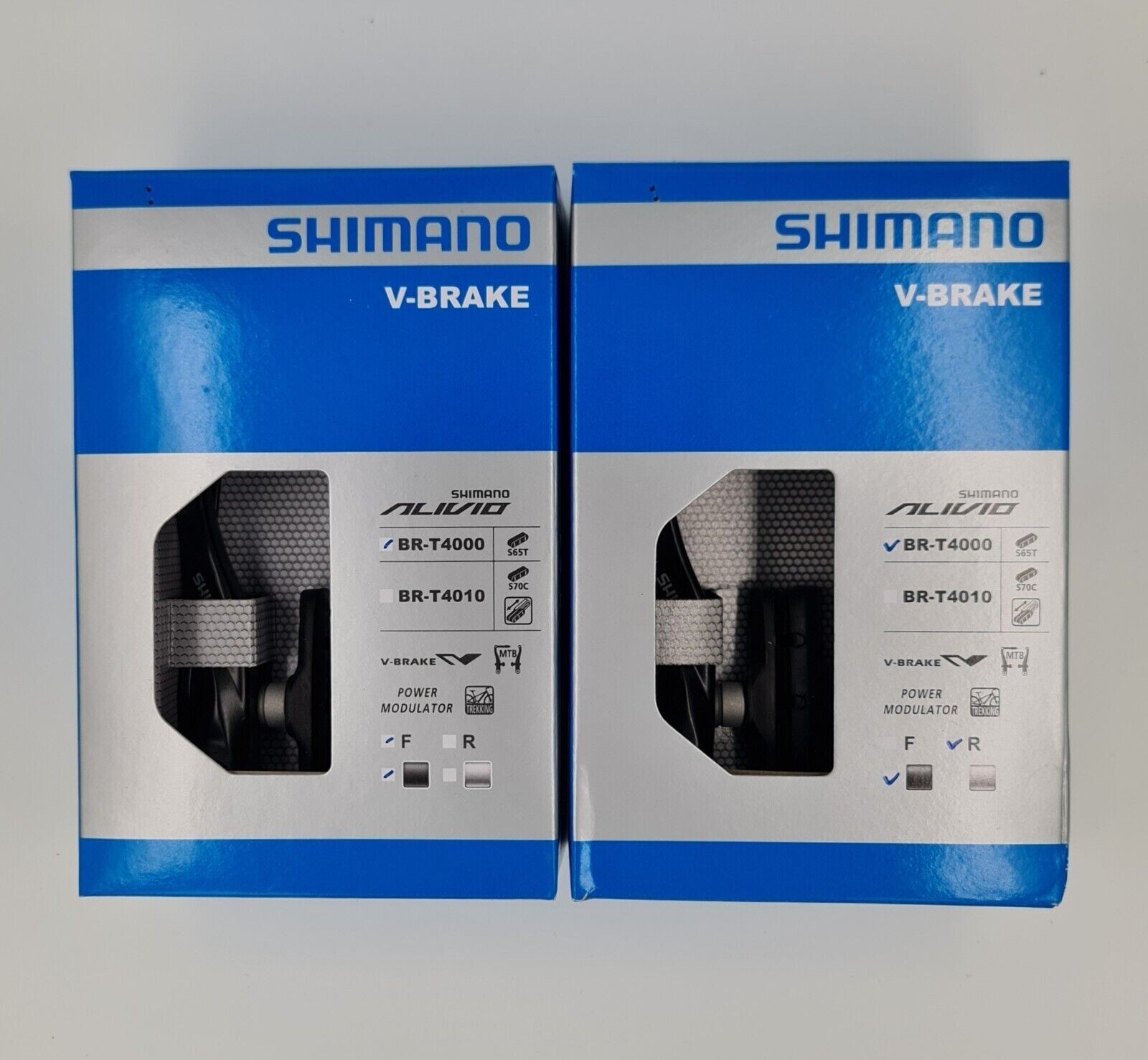 Shimano V-Brake Brake Set BR-T 4000 Lever Set BL-T 4000 with Cable Sleeve Black
