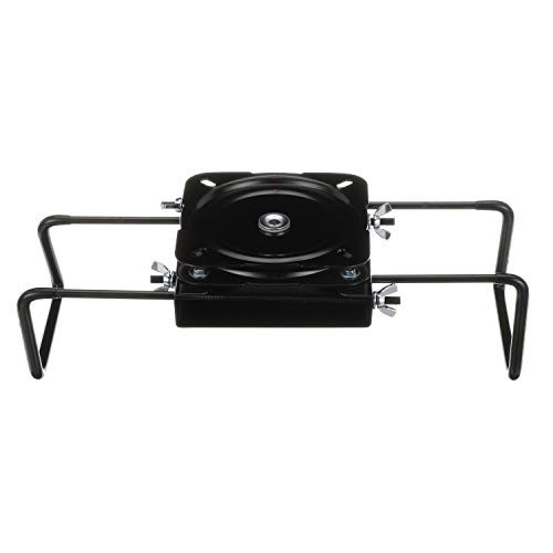 Clamp-On Swivel Seat Mount, Adjustable 7.5″ to 18″, Powder-Coated Steel, Black