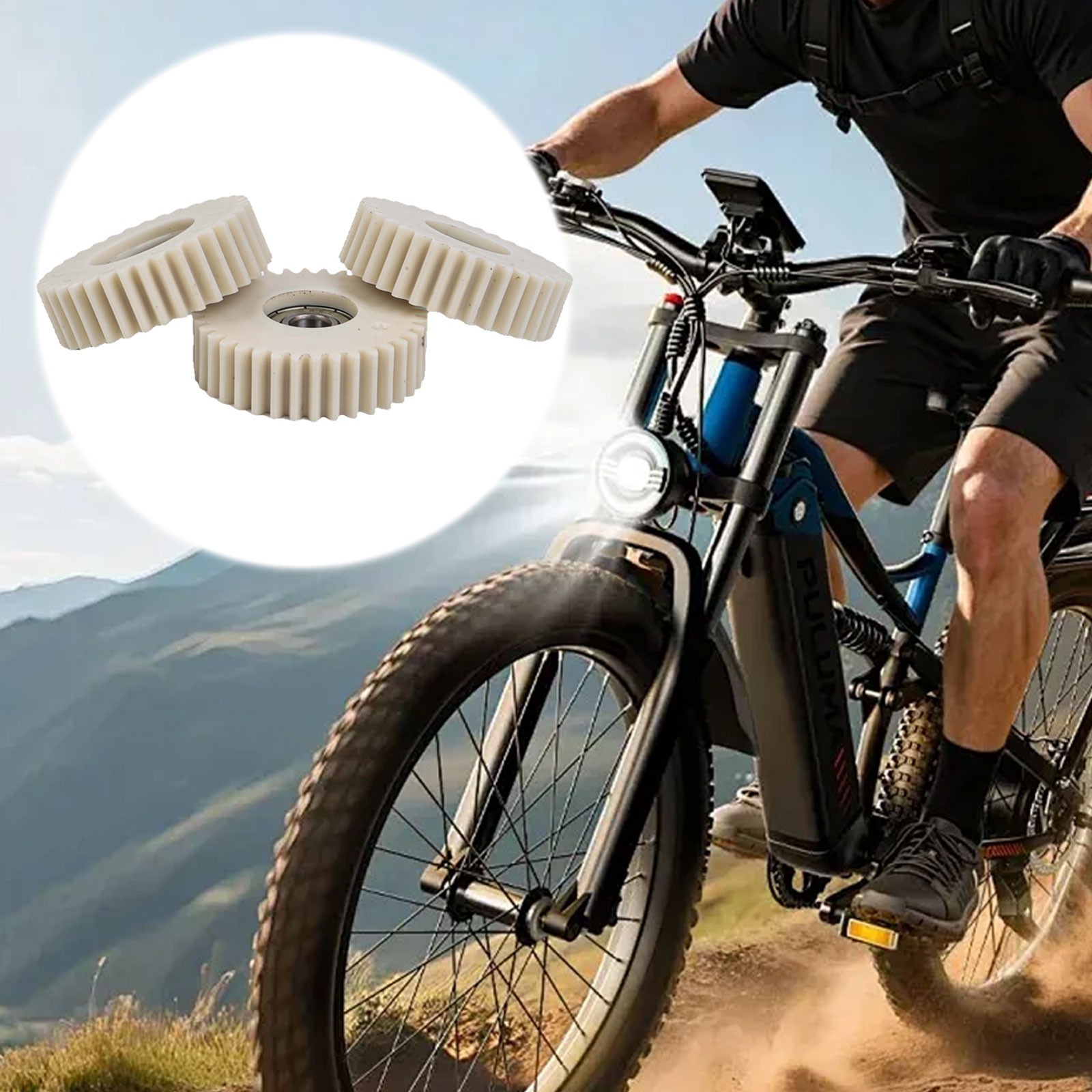 36 Teeth Nylon Planetary Gear 47.5 mm Dia 13.5 mm Thick with 608 Bearing