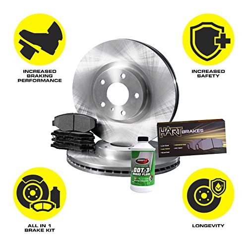 Front Brakes and Rotors Kit |Front Brake Pads| Brake Rotors and Pads| Ceramic