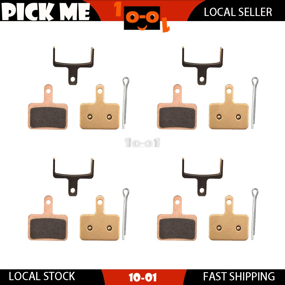 4 Pairs Sintered Bicycle Disc Brake Pads For TEKTRO Gemini SL HD-M520 HD-M521
