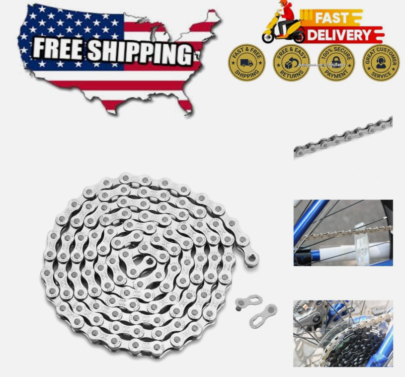6/7/8 Professional Universal Mountain Bike chain w/116 links. DM=BETTER PRICES