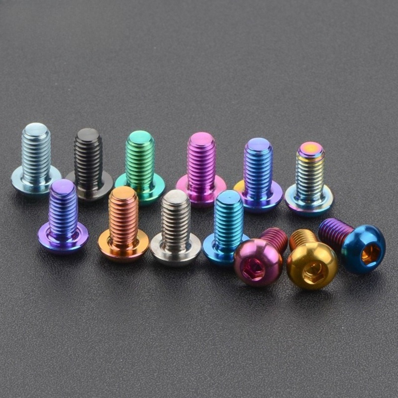 Titanium Bolt M5 M6x8/10/12/15/16/18/20/25/30mm Hex Head Screws Motorcycle Refit