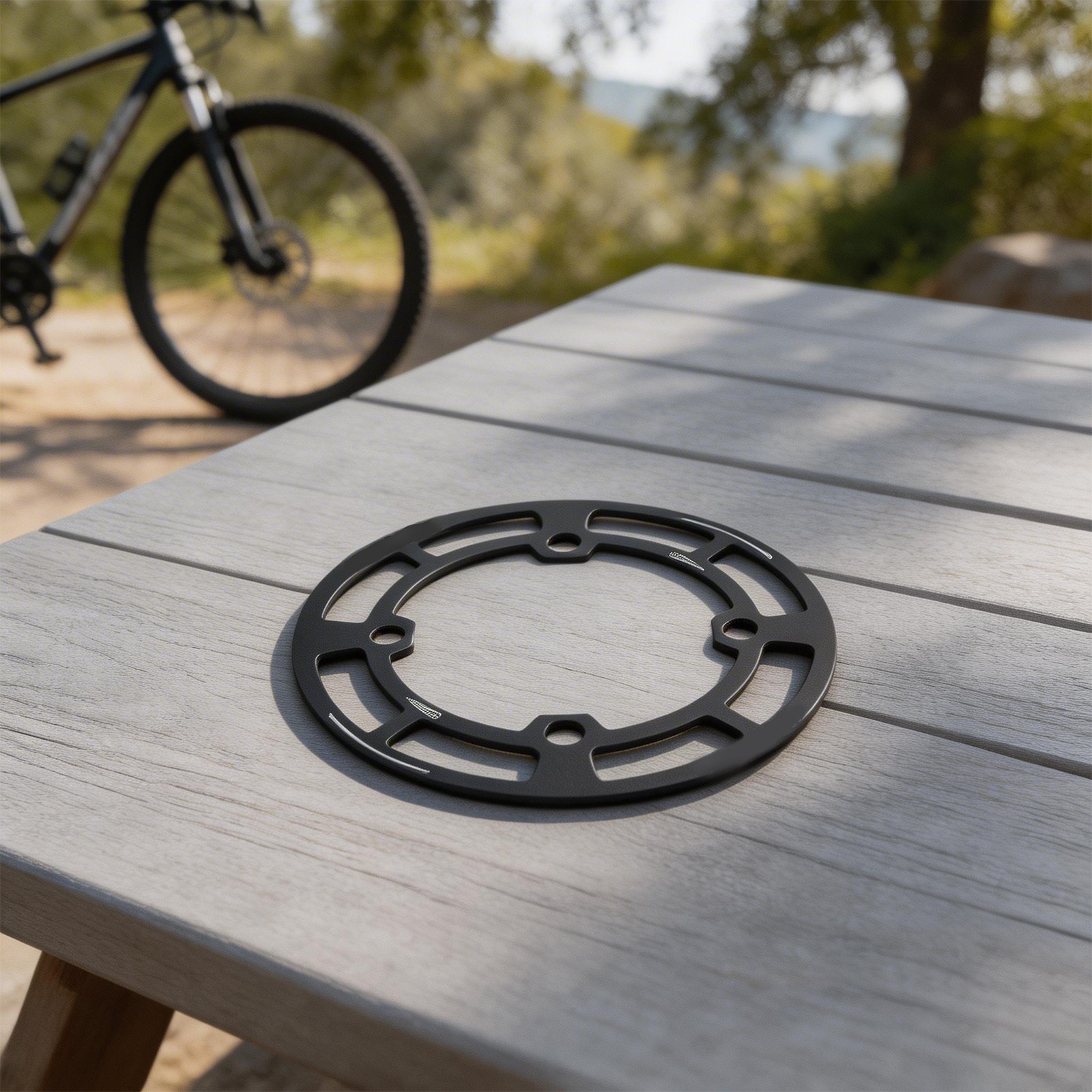Lightweight Aluminum Chainring Protector 104BCD for Mountain Bike 158mm Size