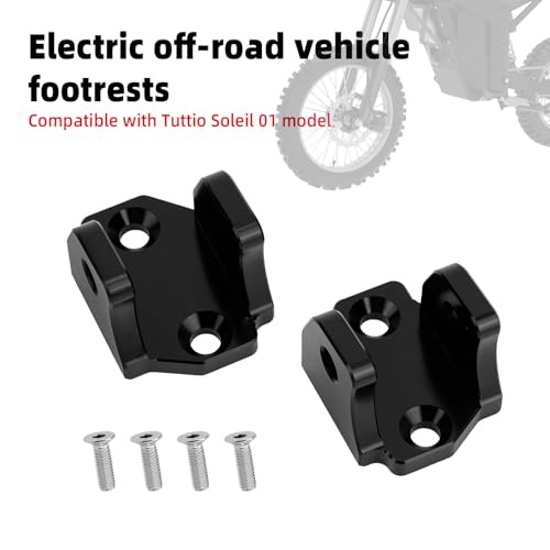 2pcs E-Dirt Bike Foot Pegs Bracket Holder, Dirt Bike Foot Pegs Pedal Bracket