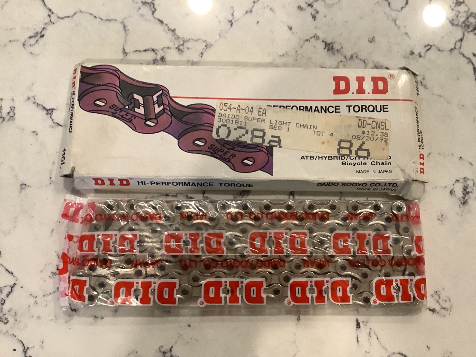 DID Bicycle Chain NOS Super Light Hi Performance Torque 116 Links 90s MTB
