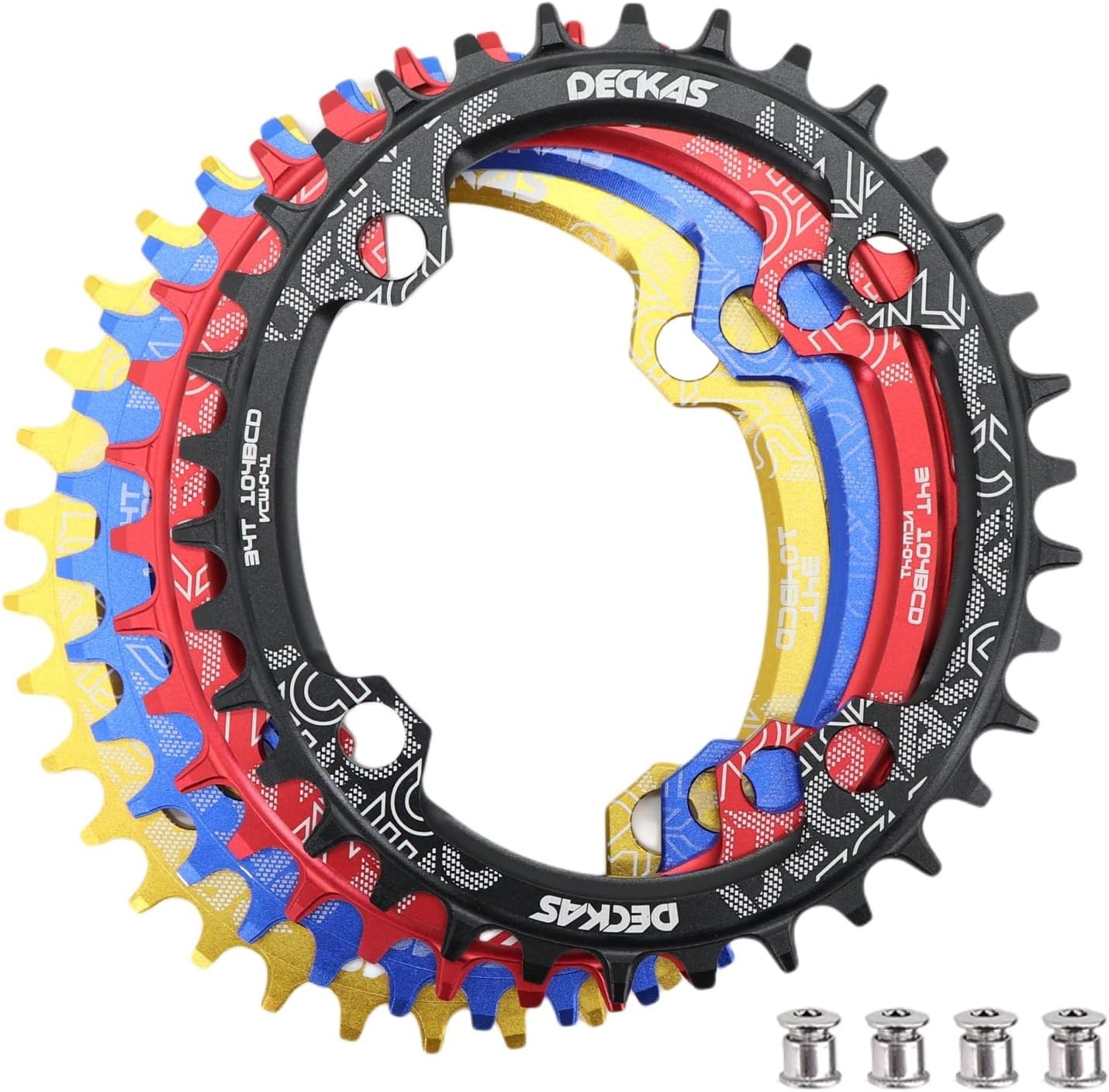 DJC 104BCD Bike Chainring – Durable and Easy-Clean Narrow Wide Tooth Design