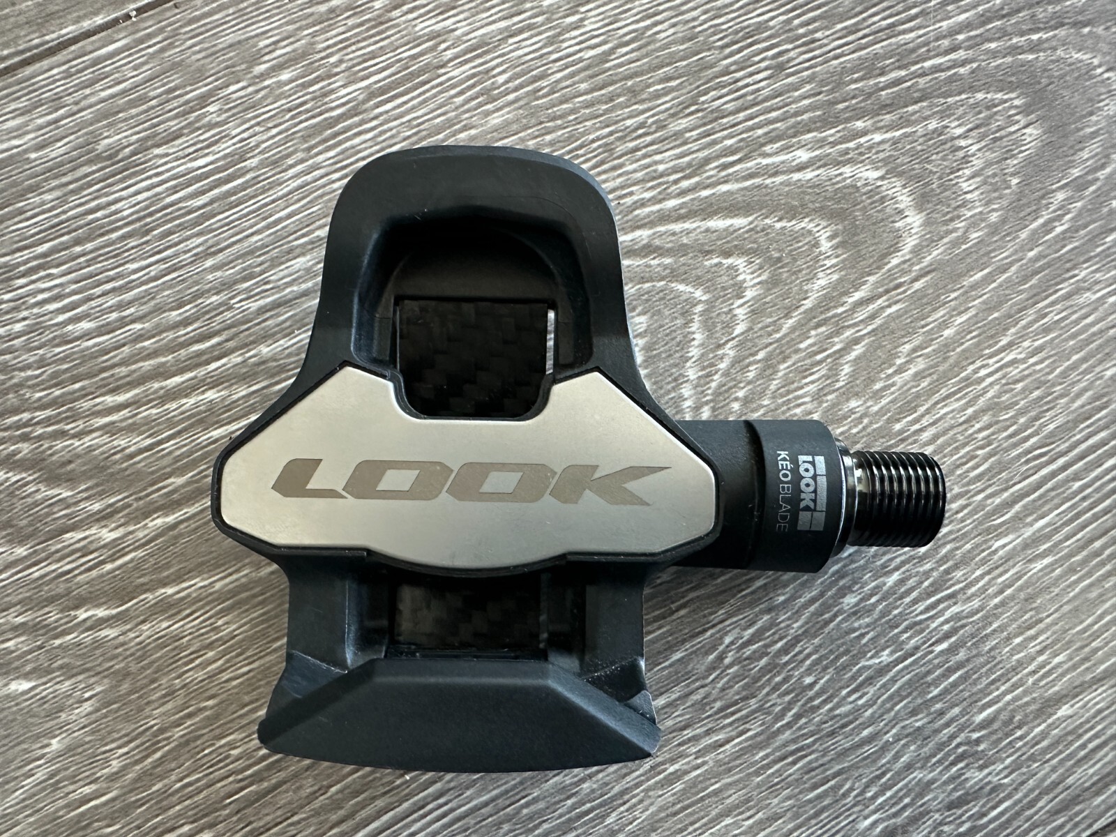 ꙮ *LEFT* Look Keo Blade Carbon Fiber Body Ceramic Ti Titanium SINGLE Pedal 16