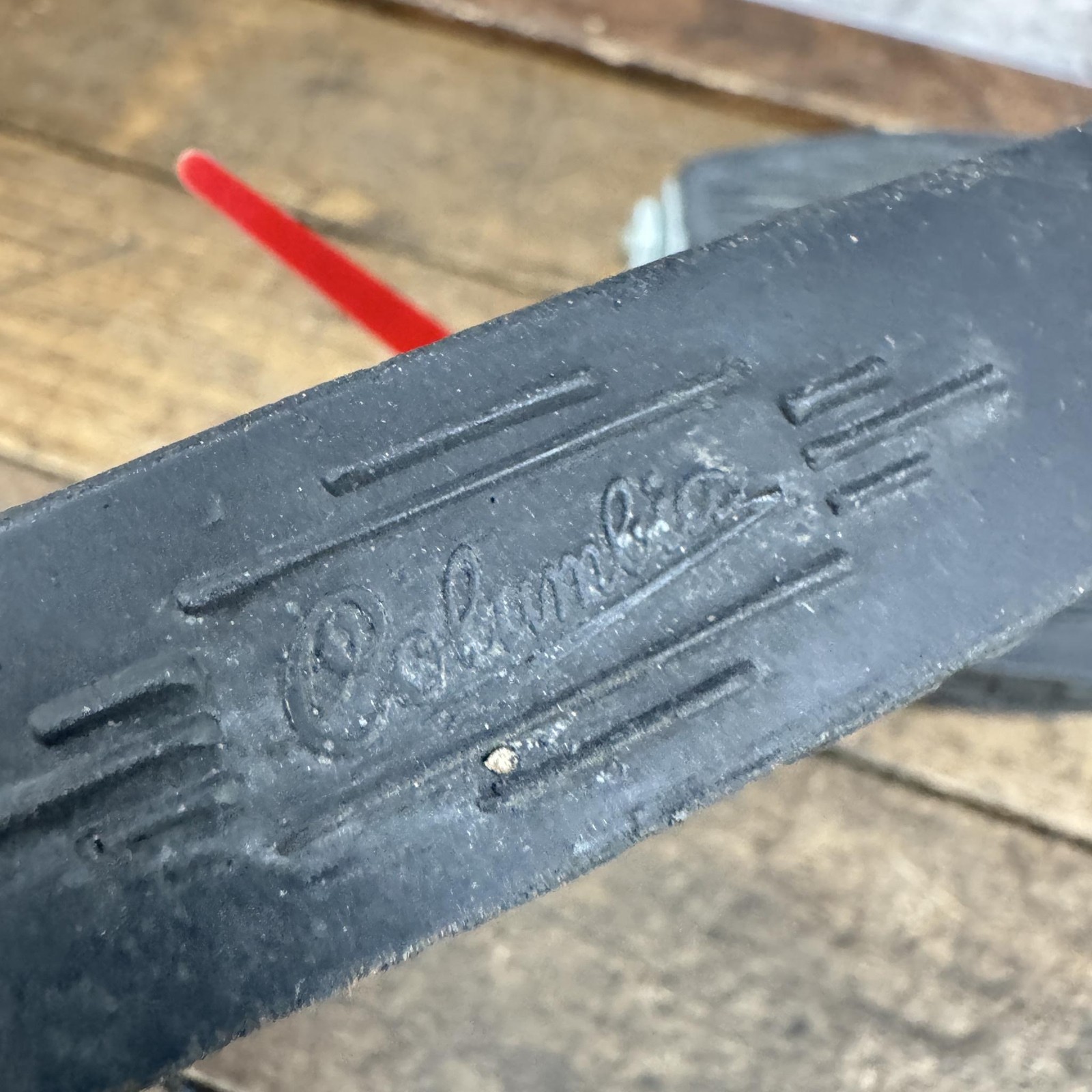 Vintage Columbia Block Pedals 1/2 In Black Cruiser Balloon Tire Bike Pair