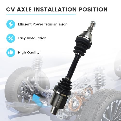 66-3740 Front CV Axle Shaft Compatible with 2012-2022 Dodge Front Left or Right