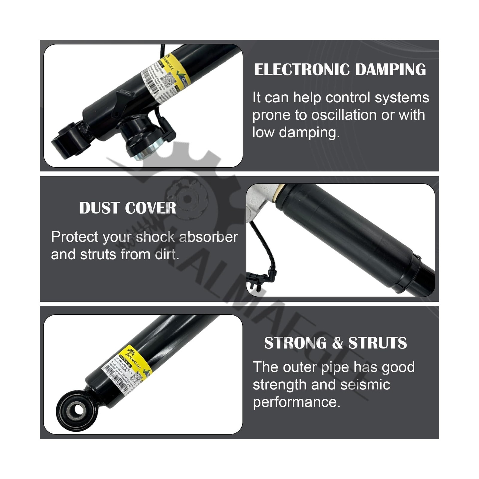 2PCS Rear Shock Absorber Struts with Electronic Damping Compatible with Buick…
