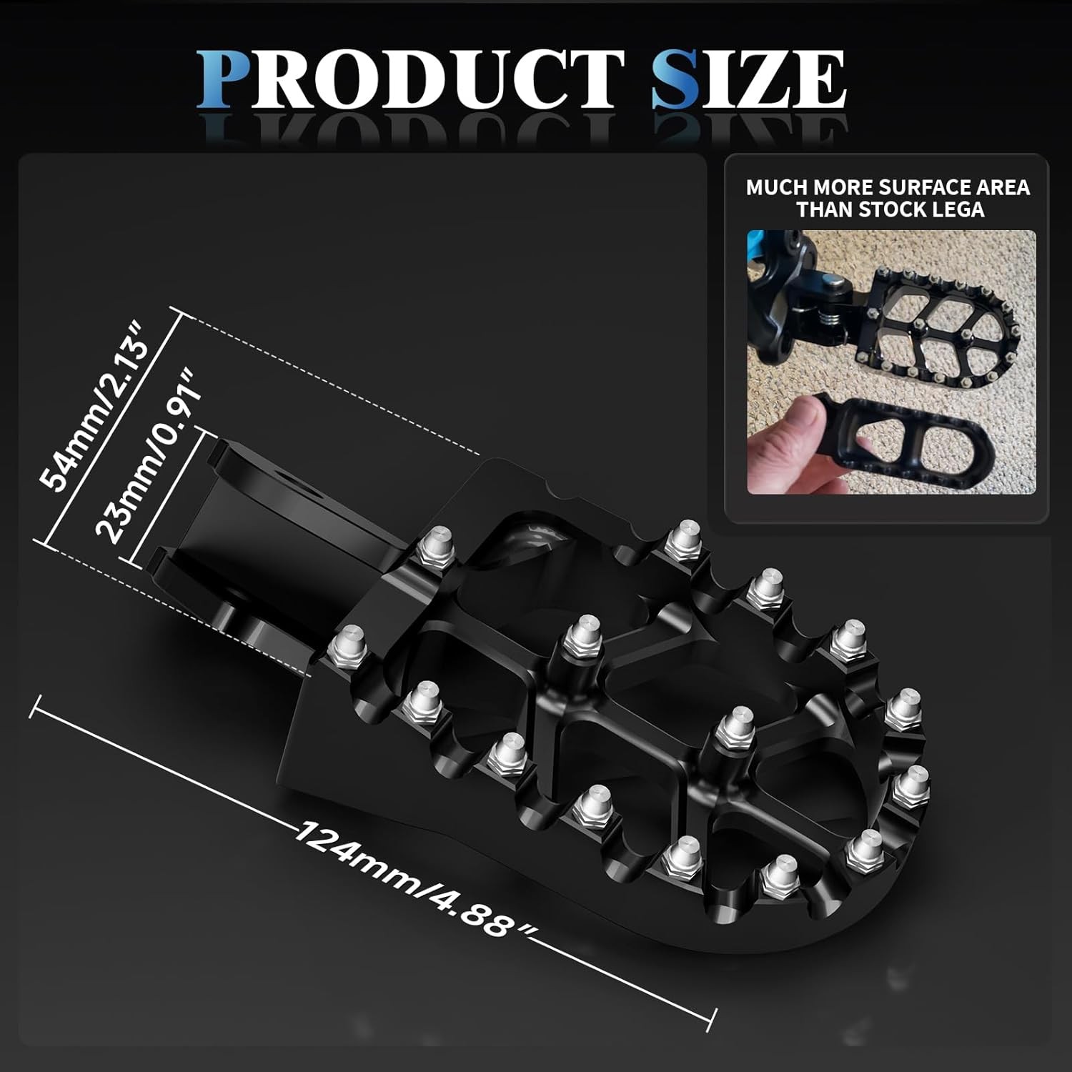 Electric Dirt Bike Wider Foot Pegs Footpegs Surron Sur Ron LBX Eride Pro SS 2.0