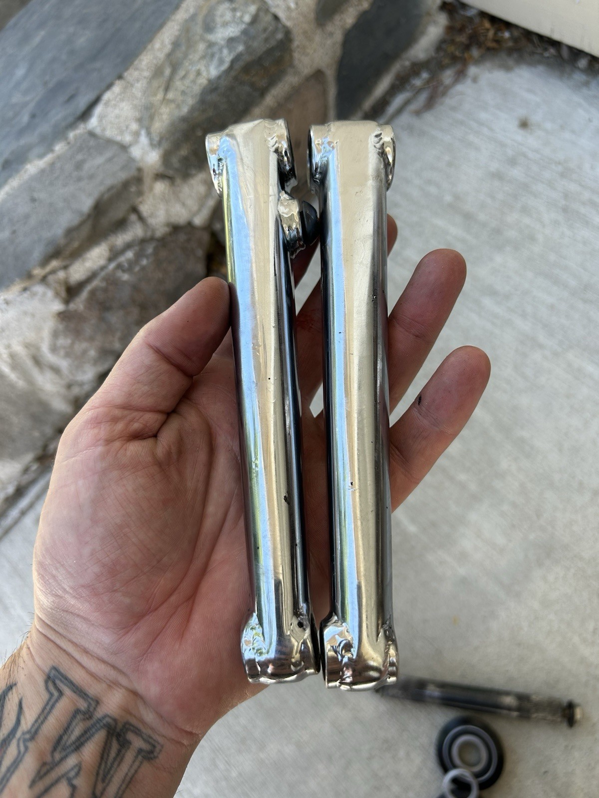 GT 3 Piece Cranks 180mm Power Series Chromoly Cranks