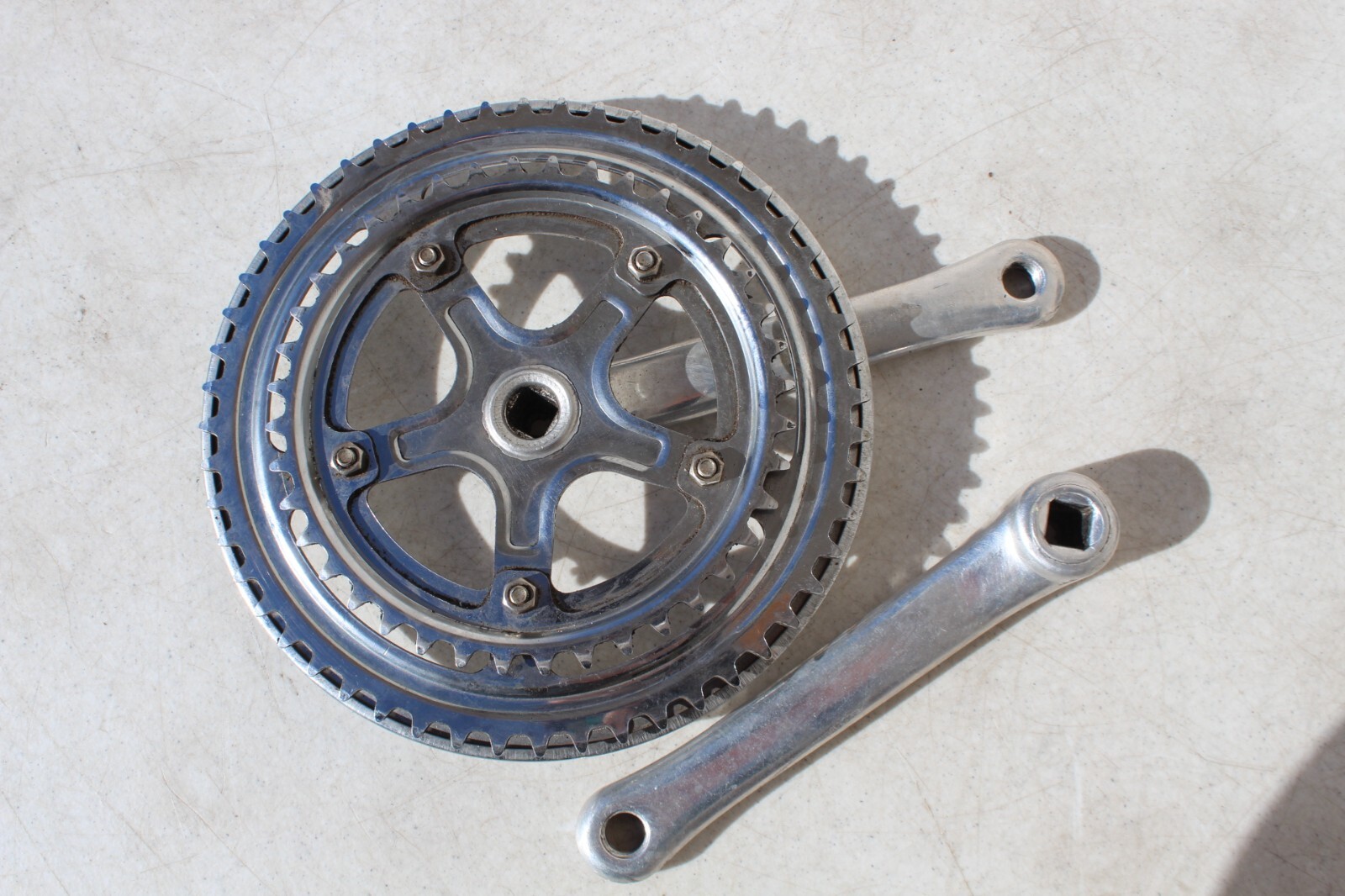 VTG Tracer Square Taper Double Crankset 170mm 52/40t Alloy Road